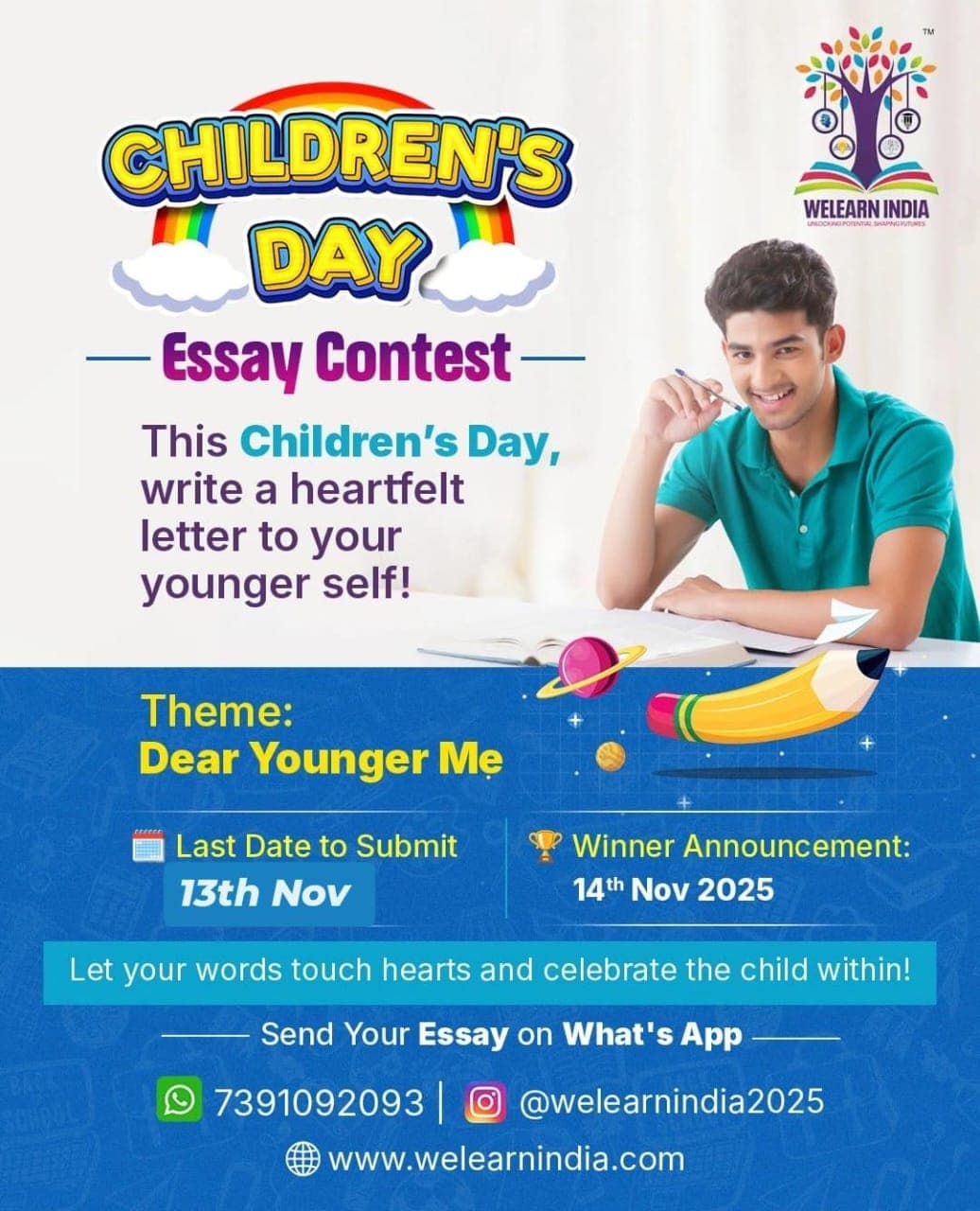 Children’s Day Reflections: Dear Younger Me & Future Me Contest